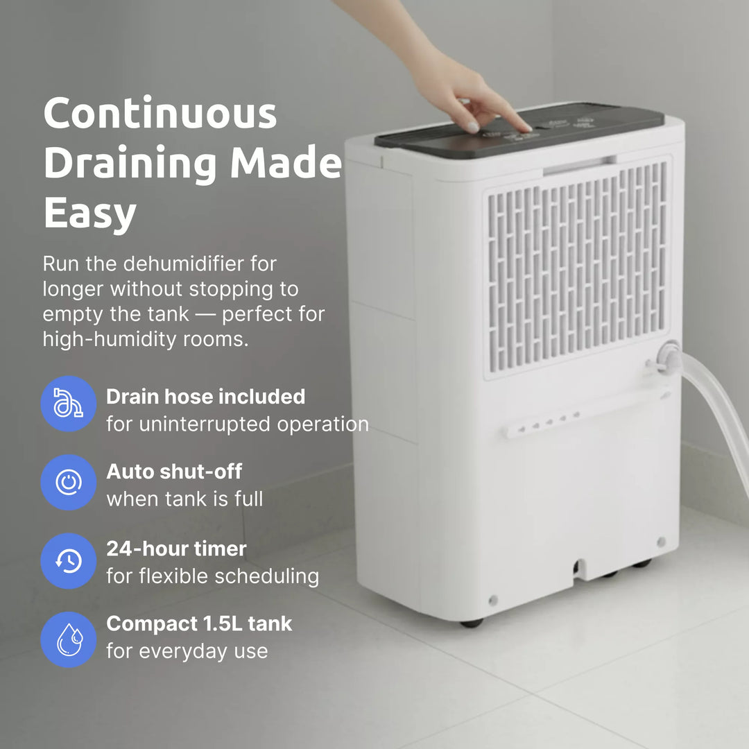 ZD/112 — Zeni DryPure™ 12L Dehumidifier + HEPA 13 Air Purifier (Small)