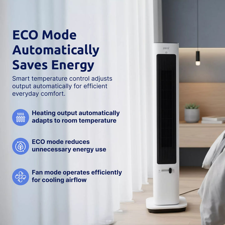 ZH/201 — Zeni All-Season™ Tower 2200W (Heater + Fan Combo)