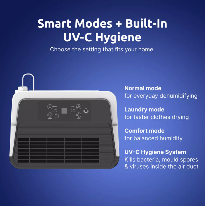 ZD/112 — Zeni DryPure™ 12L Dehumidifier + HEPA 13 Air Purifier (Small)