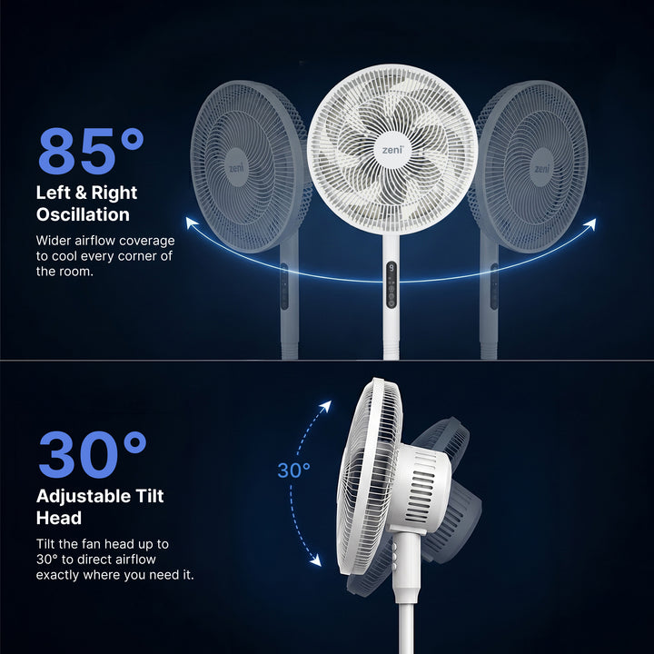 ZF/402 - Zeni Airis™ Flex DC Dual Stand Fan