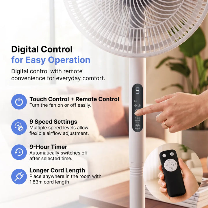 ZF/402 - Zeni Airis™ Flex DC Dual Stand Fan