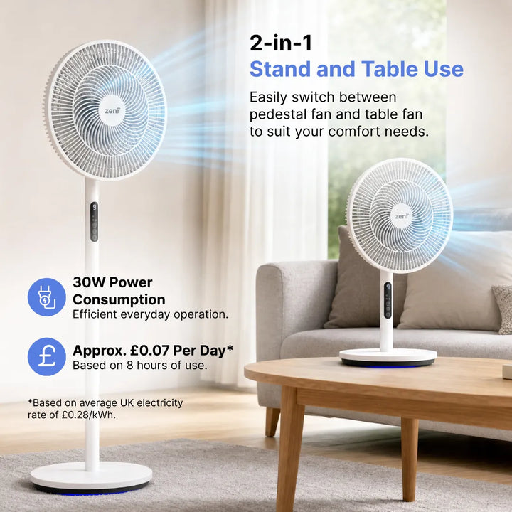 ZF/402 - Zeni Airis™ Flex DC Dual Stand Fan