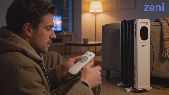 ZO/102 — Zeni HeatCore™ Digital Oil Radiator with Remote + ECO Mode